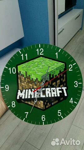 Часы Minecraft (майнкрафт)