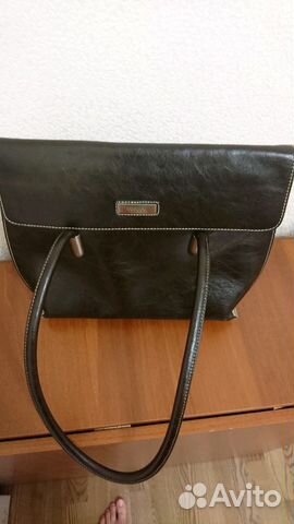 Сумка коричневая кожаная Сумка коричневая кожаная