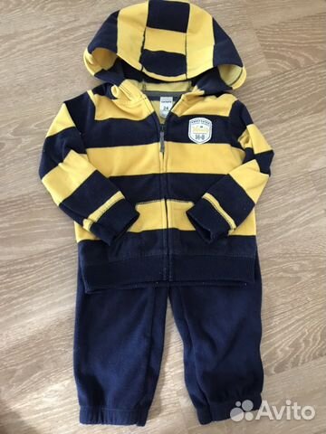 Флисовая поддева комплект Carters 24 рост 98