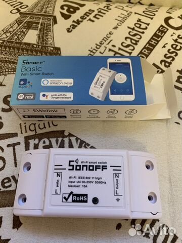 Управляемое реле Sonoff Basic WiFi