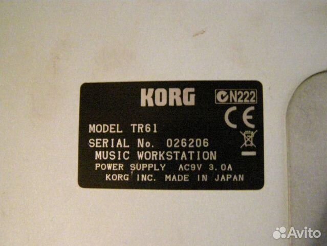 Korg TR61 (Japan) музыкальная рабочая станция синт