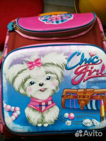 Школьный ранец Hummingbird K98 Собачка Chic Girl