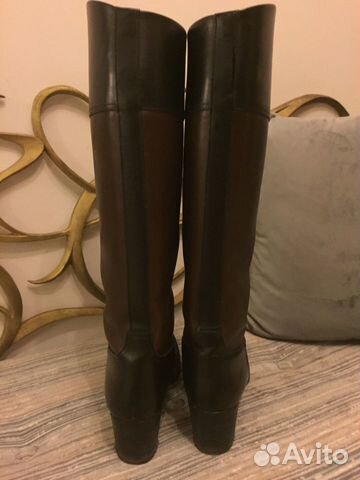 Сапоги марки Hermes черно/корич. Новые, оригинал Сапоги марки Hermes черно/корич. Новые, оригинал