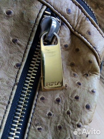 Furla сумка страус кожа
