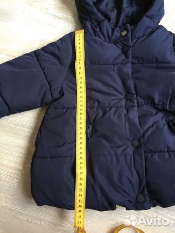 Утеплённая куртка Zara для девочки 86 Утеплённая куртка Zara для девочки 86