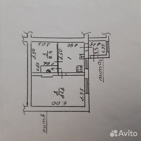 2-к квартира, 45 м², 1/1 эт.
