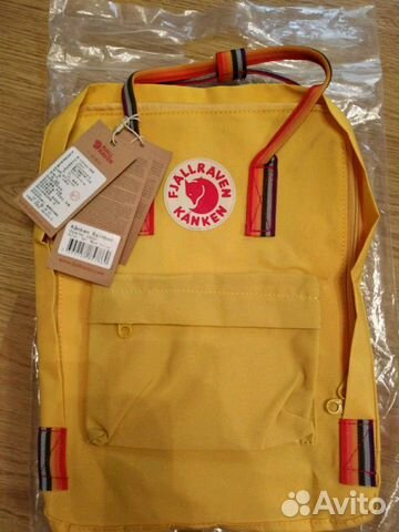 Новый рюкзак Fjallraven Kanken Rainbow Warm Yellow Новый рюкзак Fjallraven Kanken Rainbow Warm Yellow
