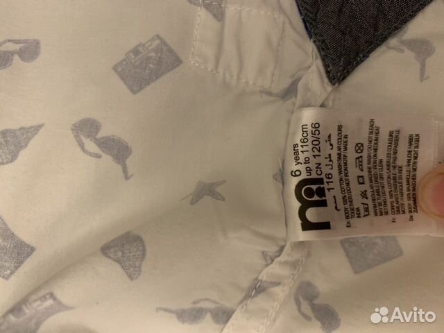Рубашка mothercare 116р Рубашка mothercare 116р