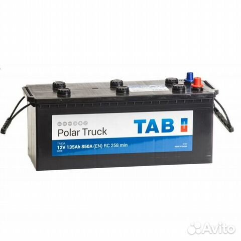 Аккумулятор грузовой TAB Polar Truck 135 Ач узкий