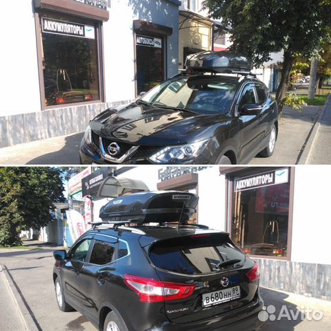 Автобокс на крышу Nissan Qashqai