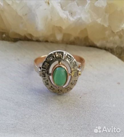 Золотое кольцо с бриллиантами