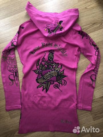 Кофта туника кофта футболка Ed Hardy оригинал