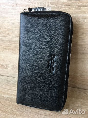 Мужской клатч визитка из натуральной кожи