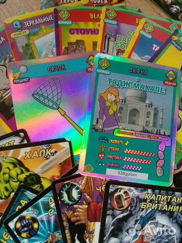 Карточки марвел и скуби-ду