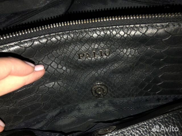 Сумка кожаная Palio чёрная