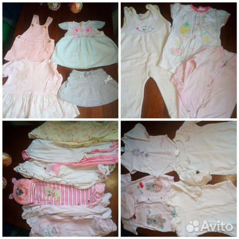 Вещи на девочку от 0 до 8 месяцев