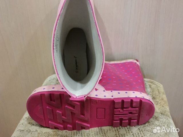 Резиновые сапоги для девочки