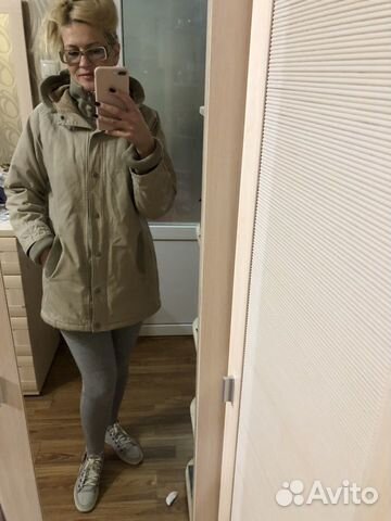 Пальто легкое тёплое с капюшоном