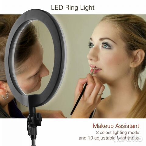 Кольцевая селфи-лампа Ring Fill Light (с пультом)