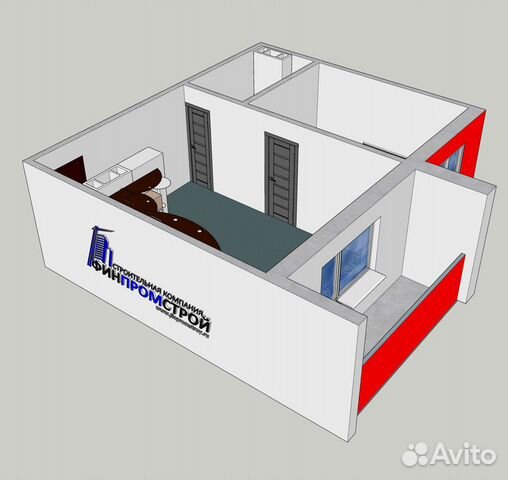 2-к квартира, 40.8 м², 5/10 эт.