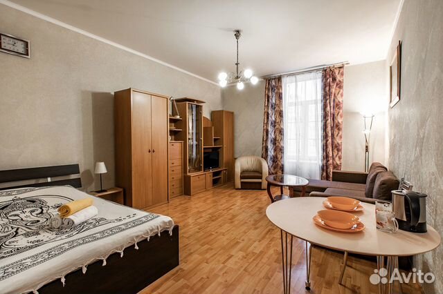 

Квартира-студия, 37 м², 2 кровати