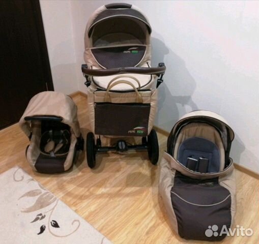 Коляска Verdi Pepe Eco, 3 в одном Коляска Verdi Pepe Eco, 3 в одном