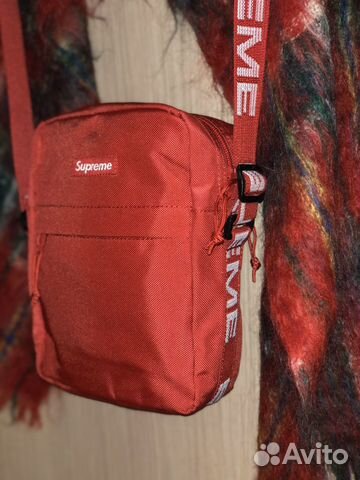 supreme ss18 red shoulder bag