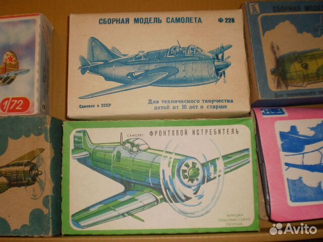 Модели самолетов сборные (СССР 1:72) 5шт