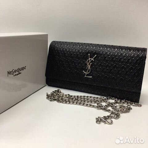 Новая женская сумка клатч из кожи Saint Laurent Новая женская сумка клатч из кожи Saint Laurent