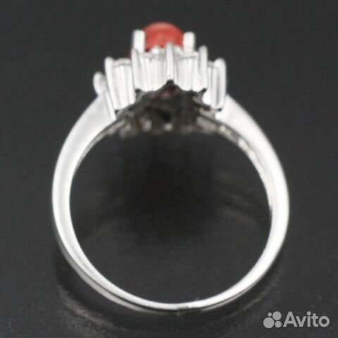 Серебряное кольцо с кораллом натуральным арт. 2713 Серебряное кольцо с кораллом натуральным арт. 2713