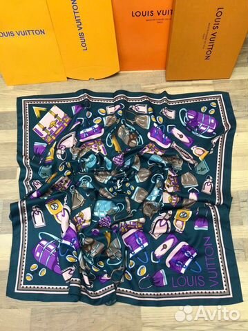Новый женский шёлковый платок Louis Vuitton Новый женский шёлковый платок Louis Vuitton