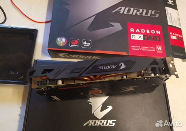Видеокарта Gigabyte Radeon RX 570 GV-RX570 aorus-4 Видеокарта Gigabyte Radeon RX 570 GV-RX570 aorus-4