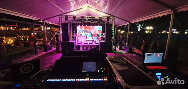 Установка звукового и светового оборудования