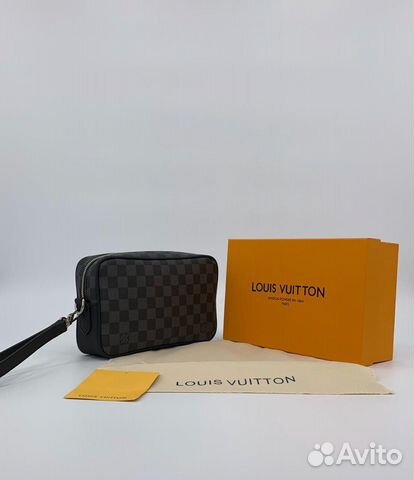 Новый мужской дорожный клатч кожа Louis Vuitton Новый мужской дорожный клатч кожа Louis Vuitton