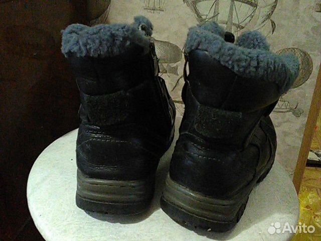 Сапоги зима,кожа,34 р