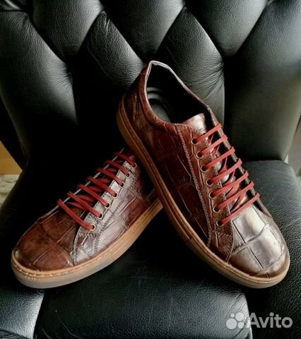 Кеды Кроссовки Сникеры из кожи крокодила