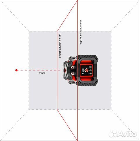 Ротационный лазерный нивелир ADA rotary 400 HV Ser