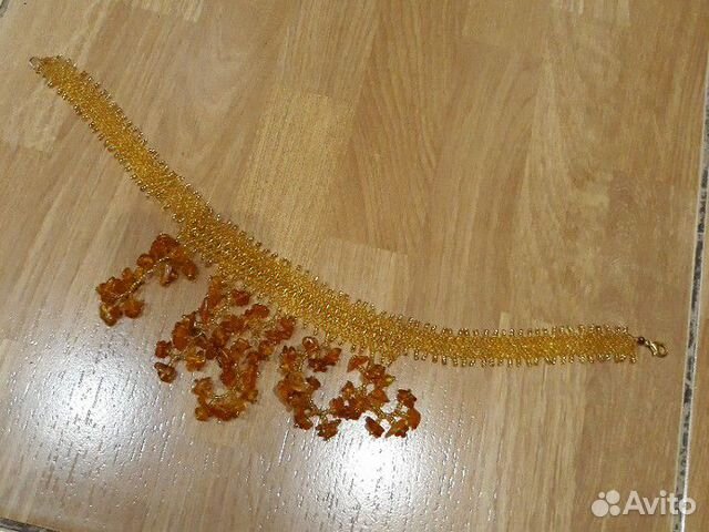 Колье из натурального янтаря новое Колье из натурального янтаря новое