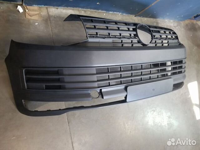 Бампер передний серый Vw Transporter T6 Volkswagen