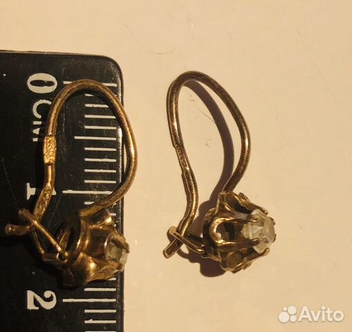 Сережки для девочки позолоченные 925 с фианитом