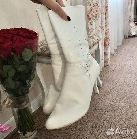 Свадебные сапожки, Италия, р36 Свадебные сапожки, Италия, р36