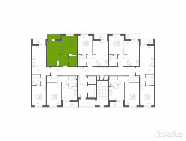 1-к квартира, 36.6 м², 13/17 эт.
