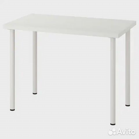 Стол Икеа линнмон / адильс, белый, 100x60 см, бу Стол Икеа линнмон / адильс, белый, 100x60 см, бу