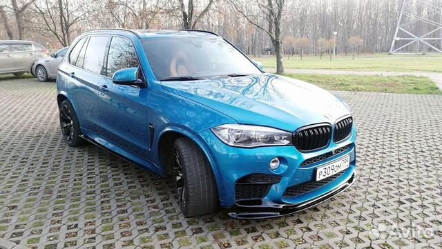 BMW X5M X6M F85 F86 губа сплиттер переднего бампер
