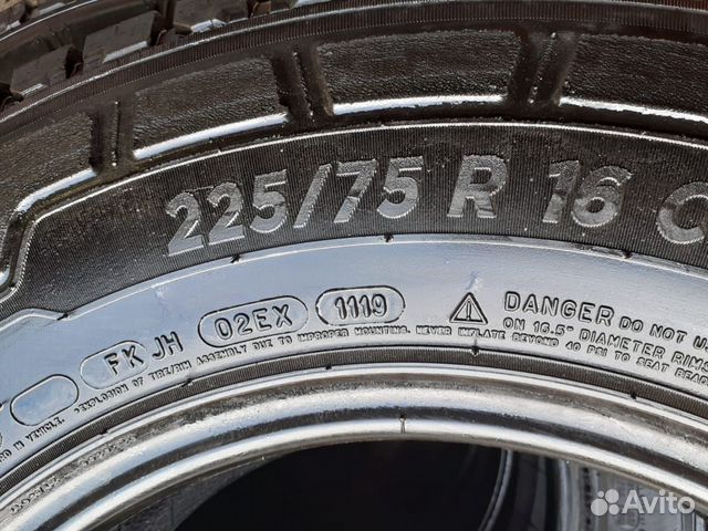 225 75 16C Michelin 19 год 4шт