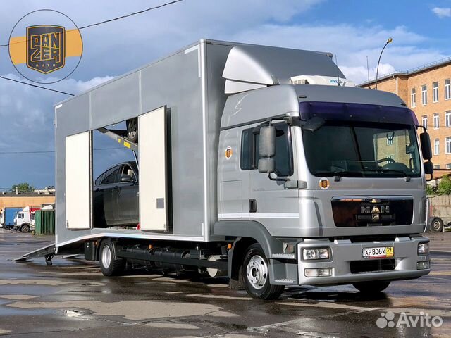 Крытый автовоз на 2 авто MAN, без пробега по РФ