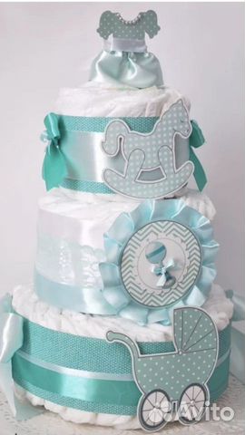 Торт из памперсов,торт на заказ