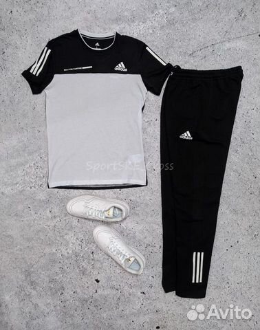 Спортивный костюм adidas футболка + штаны