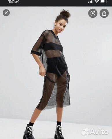 Платье сетка monki
