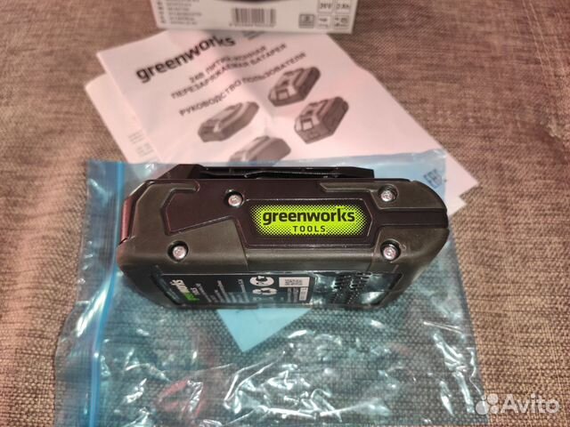 Новый аккумулятор Greenworks G24B2 24V 2Ah Новый аккумулятор Greenworks G24B2 24V 2Ah